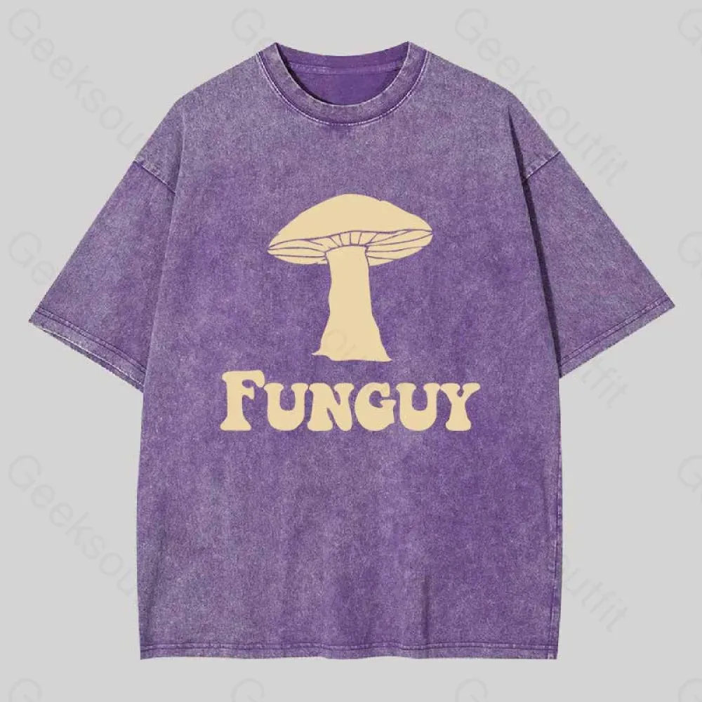 Fungi Fun Guy Funny Washed T-shirt - Image 6