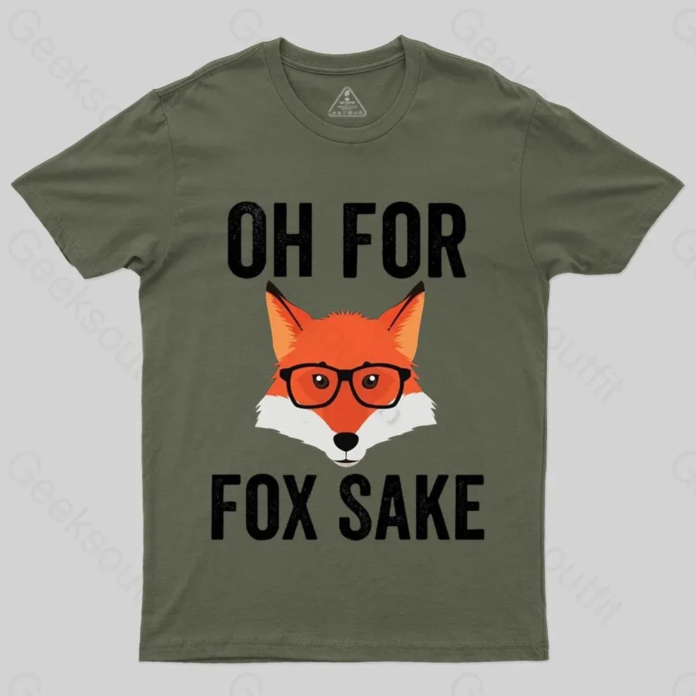 Funny Animal Puns - Oh For Fox Sake T-shirt - Image 3