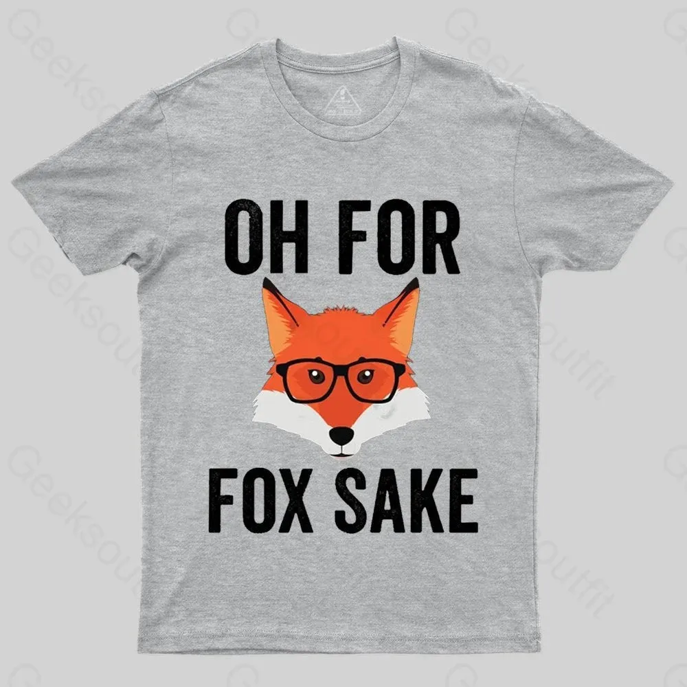 Funny Animal Puns - Oh For Fox Sake T-shirt - Image 4