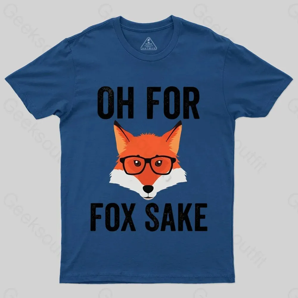 Funny Animal Puns - Oh For Fox Sake T-shirt - Image 2