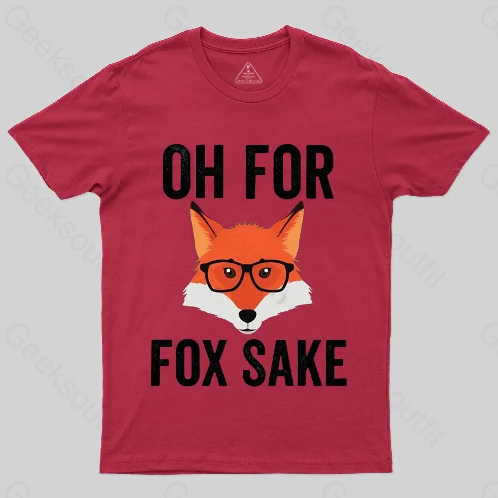 Funny Animal Puns - Oh For Fox Sake T-shirt - Image 5
