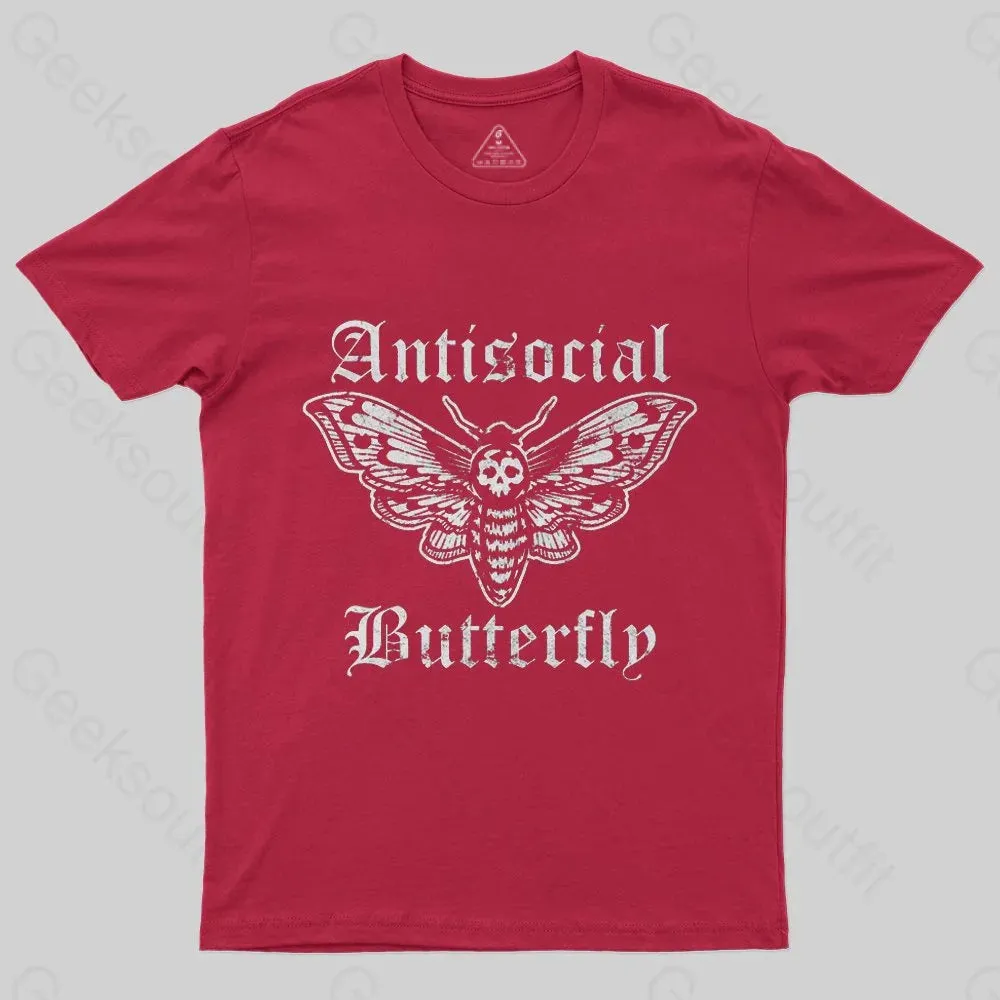 Funny Antisocial Butterfly T-Shirt - Image 4