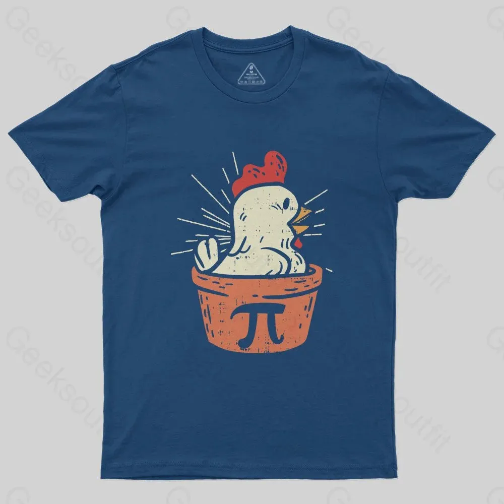 Funny Chicken Pot Pi T-Shirt - Image 2