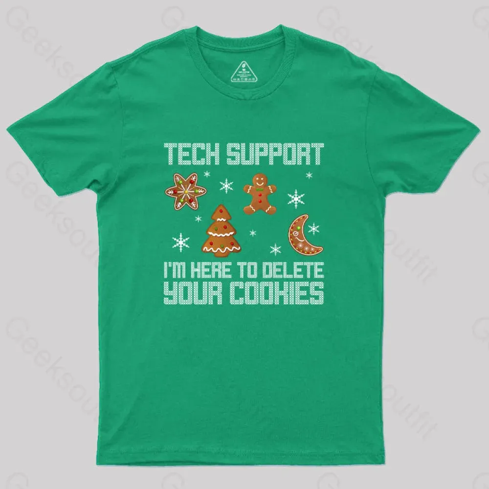 Funny Christmas Tech Support Computer Programmer Geek T-Shirt - Image 9