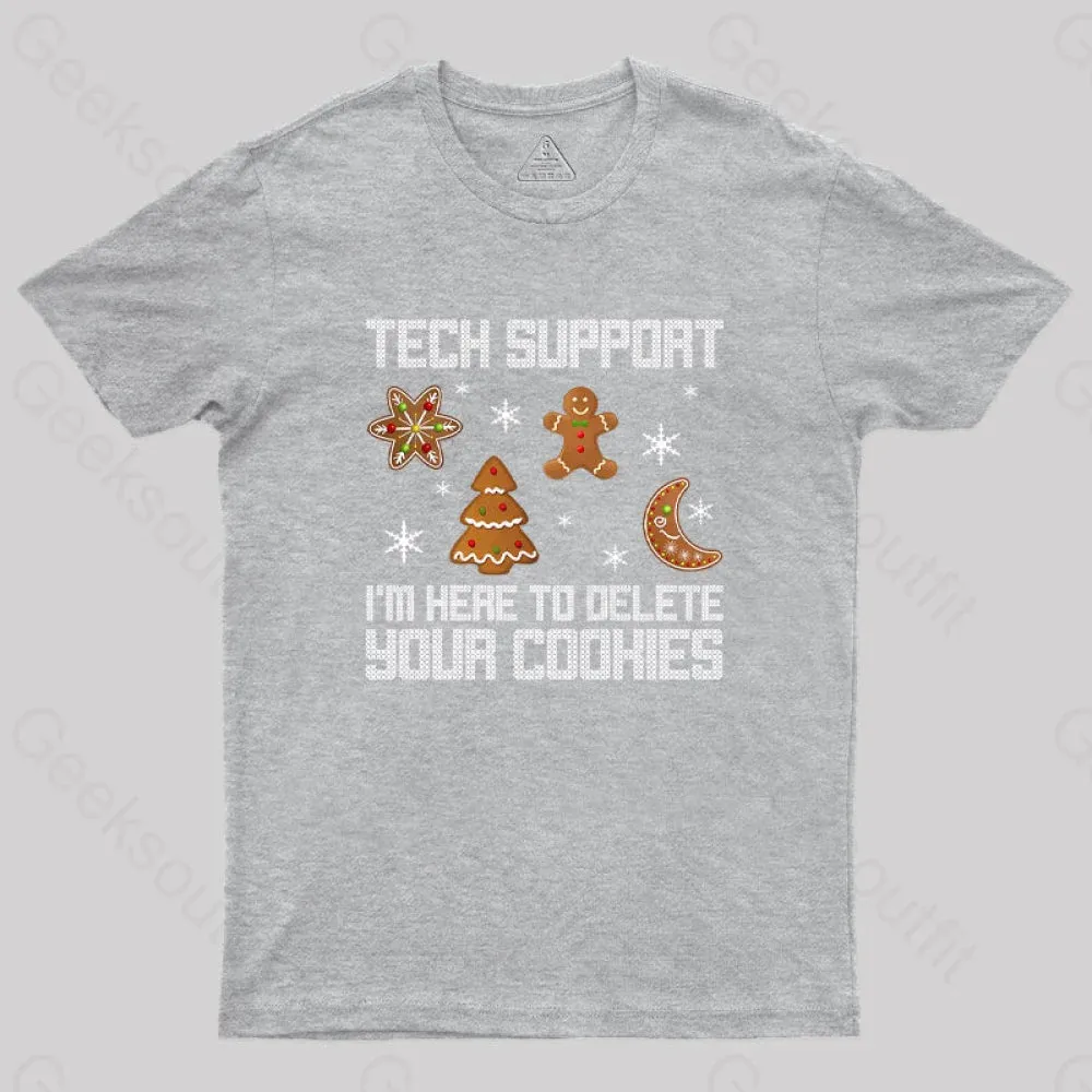 Funny Christmas Tech Support Computer Programmer Geek T-Shirt - Image 4