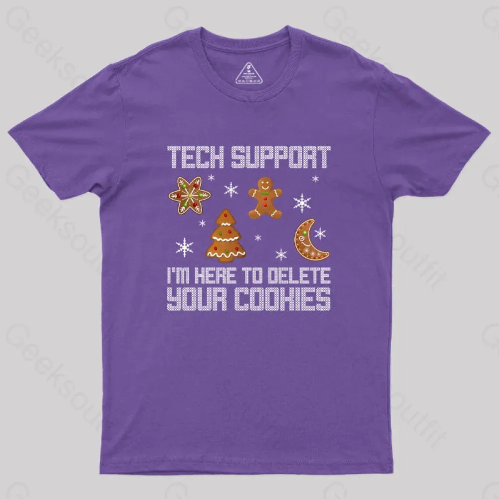 Funny Christmas Tech Support Computer Programmer Geek T-Shirt - Image 6