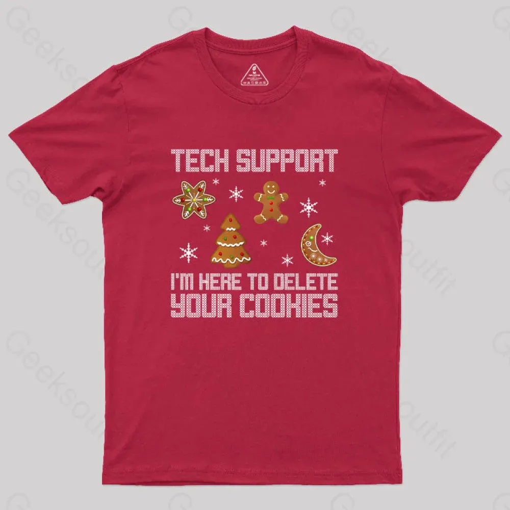 Funny Christmas Tech Support Computer Programmer Geek T-Shirt - Image 5