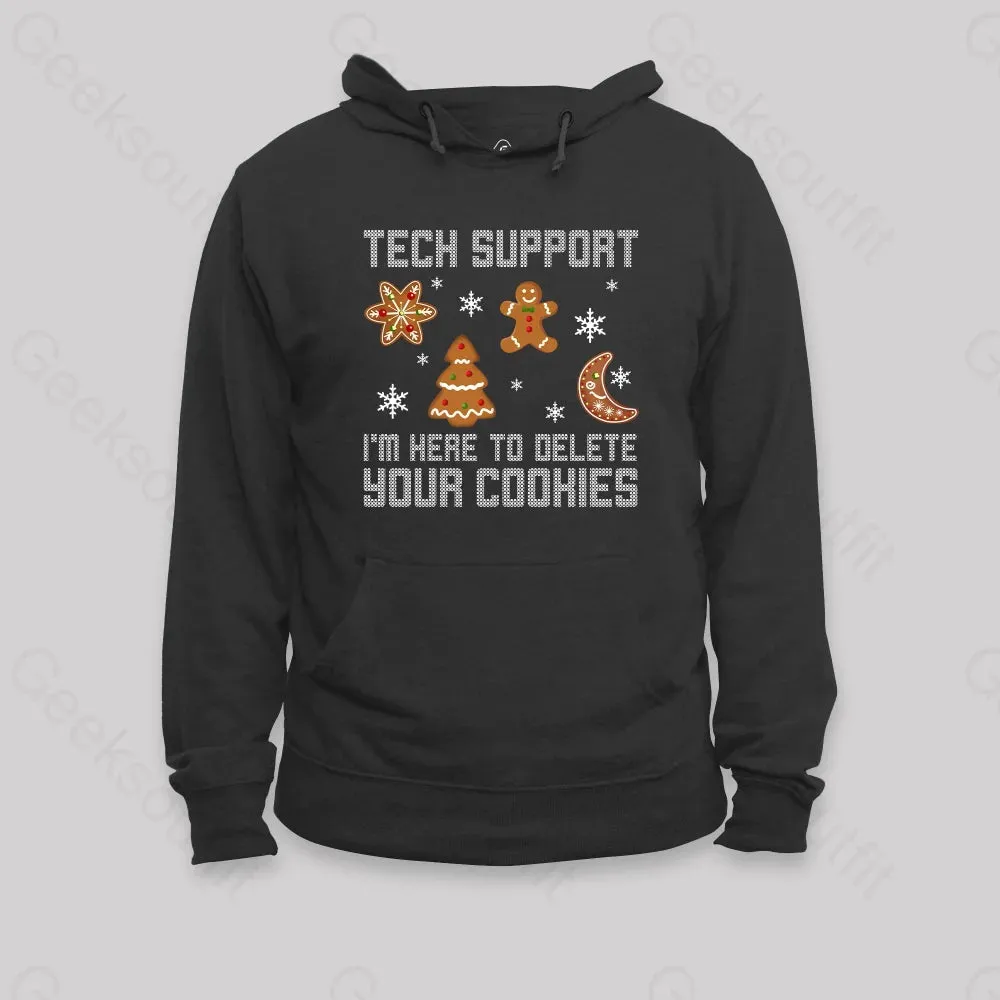 Alternative view of Funny Christmas Tech Support Computer Programmer Hoodie