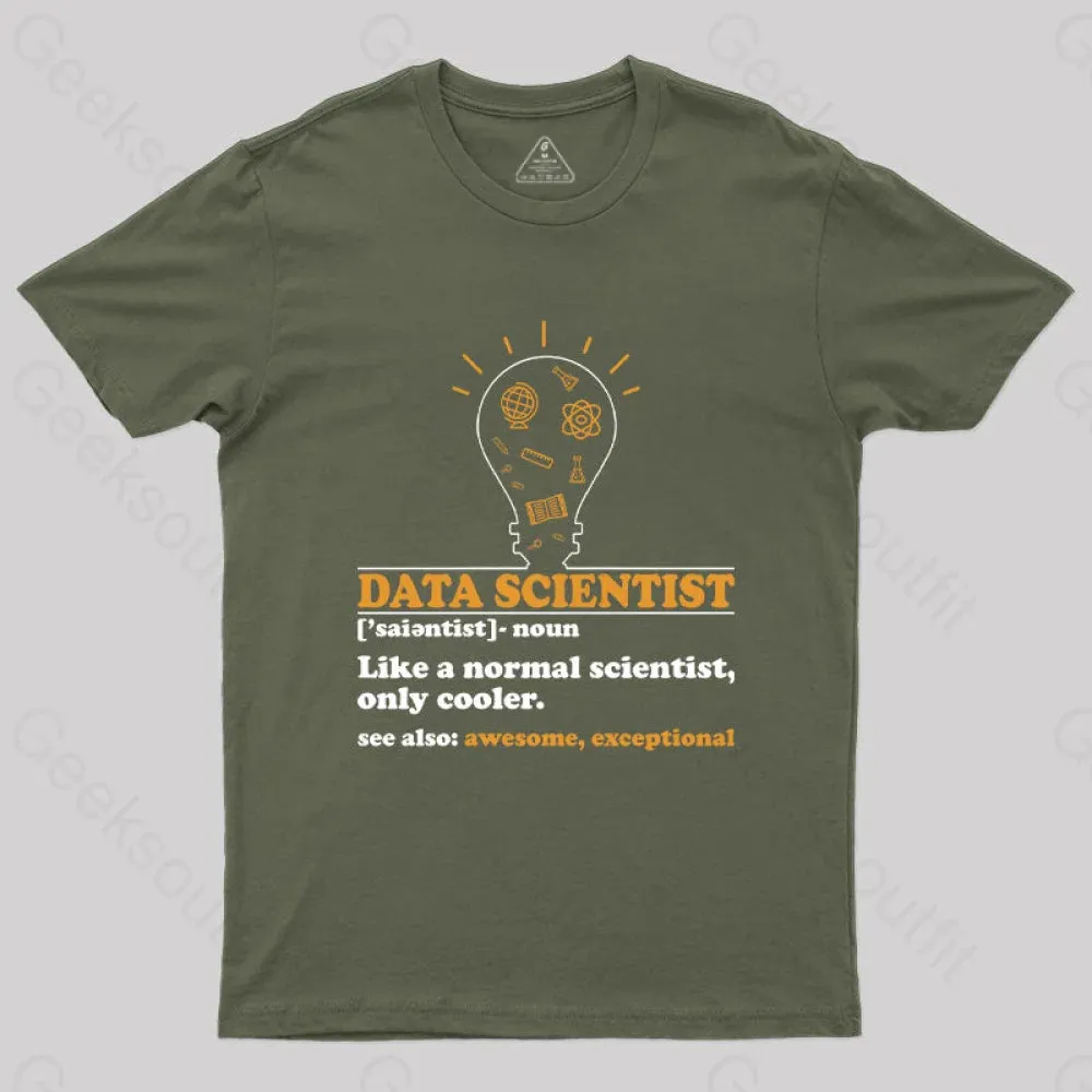 Funny Data Scientist Definition Computer Science T-Shirt - Image 3
