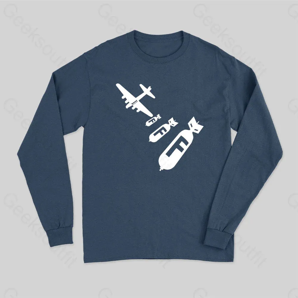 Funny - Dropping F Bombs Long Sleeve T-Shirt - Image 3
