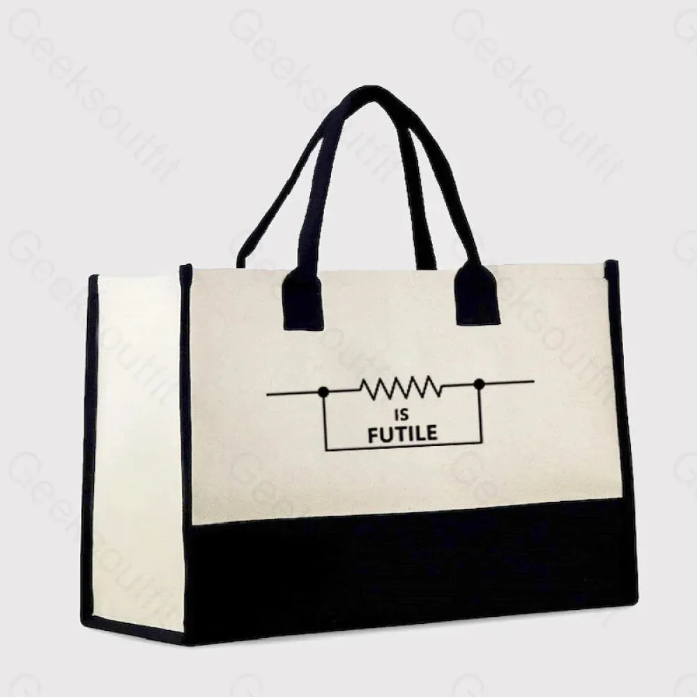 Funny Engineer Resistor Cotton Tote Bag - Image 2
