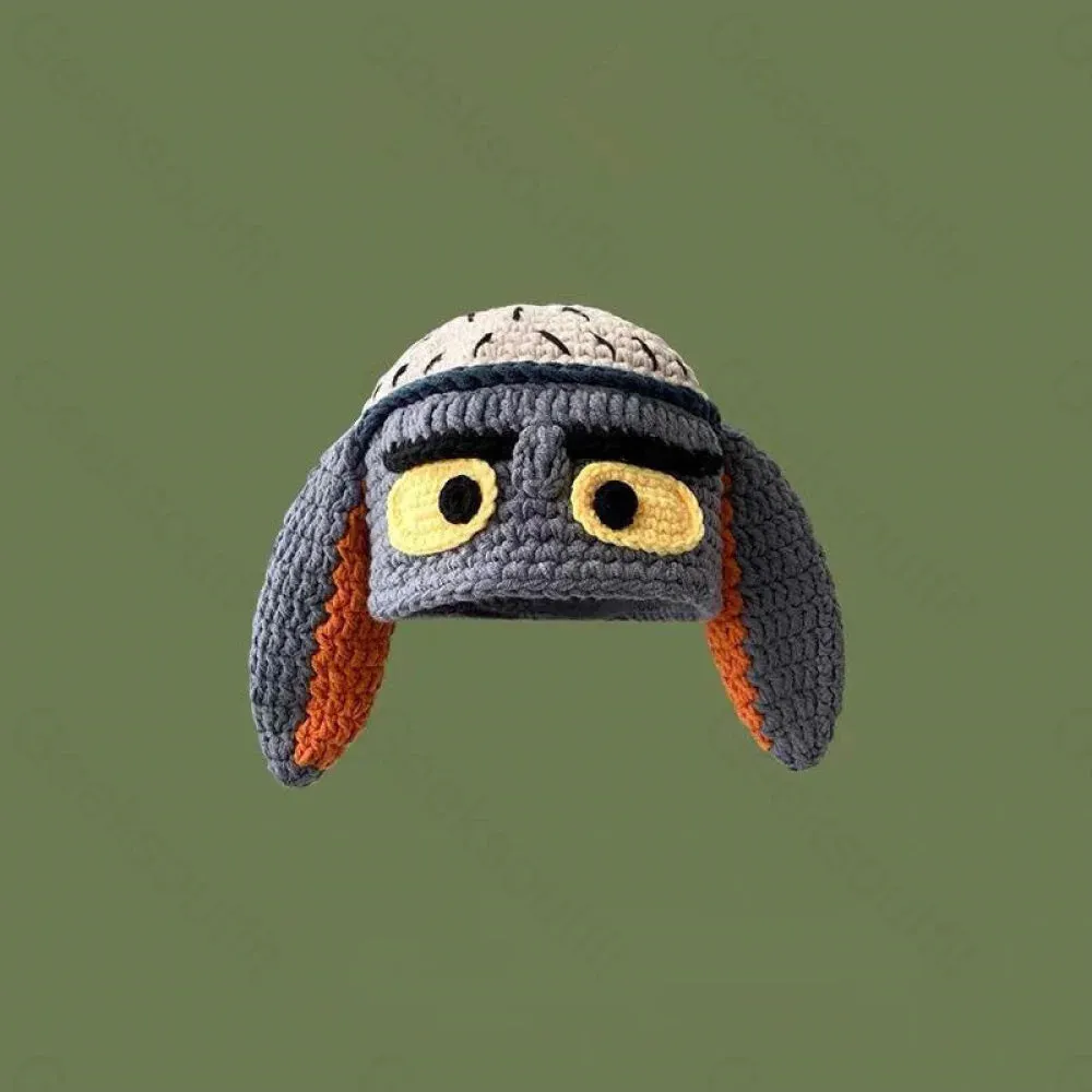 Funny Gray Rice Happy Dog Hat