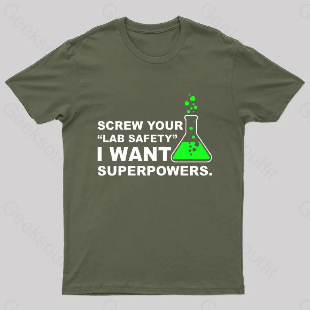 Funny Lab Safety Science Geek T-Shirt - Image 2