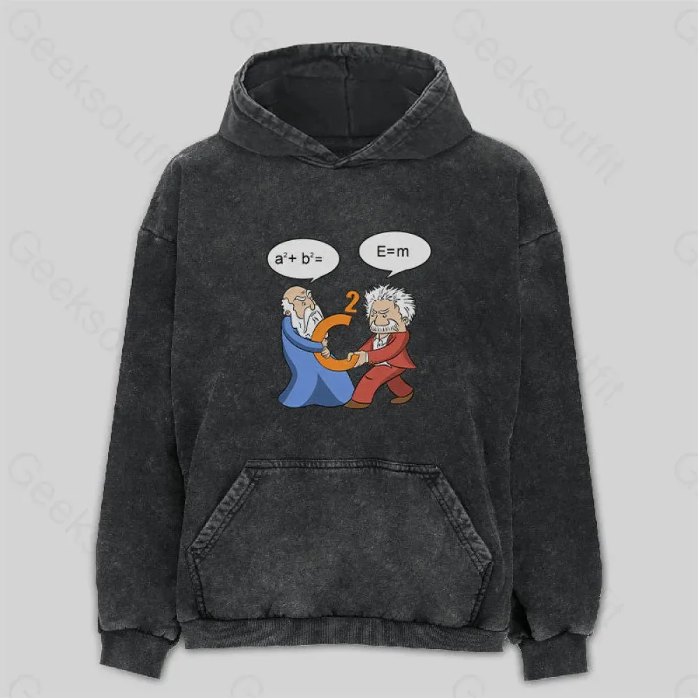 Funny Scientist Washed Hoodie
