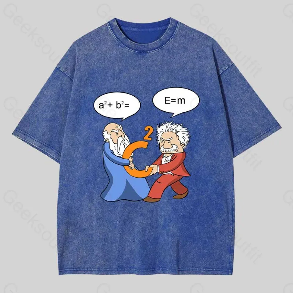 Funny Scientist Washed T-Shirt - Image 3