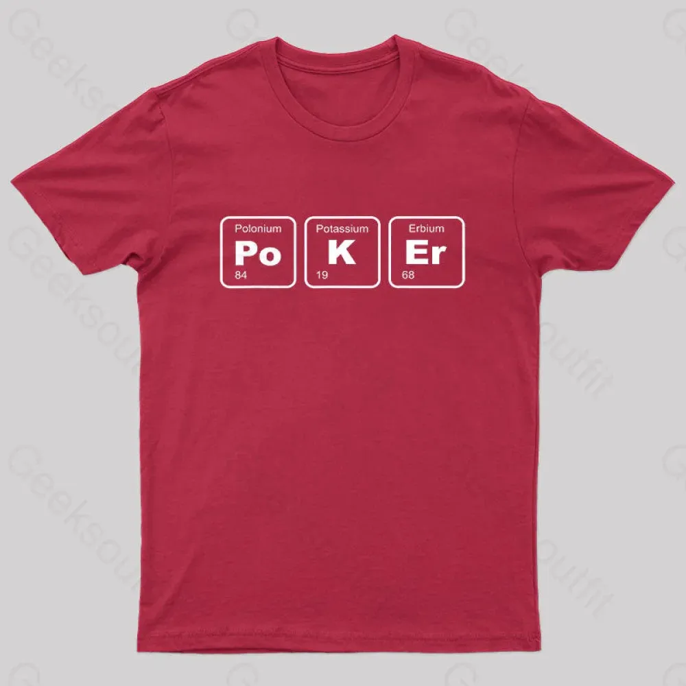 Gambler Poker Gambling Puns Science Nerd T-Shirt - Image 4