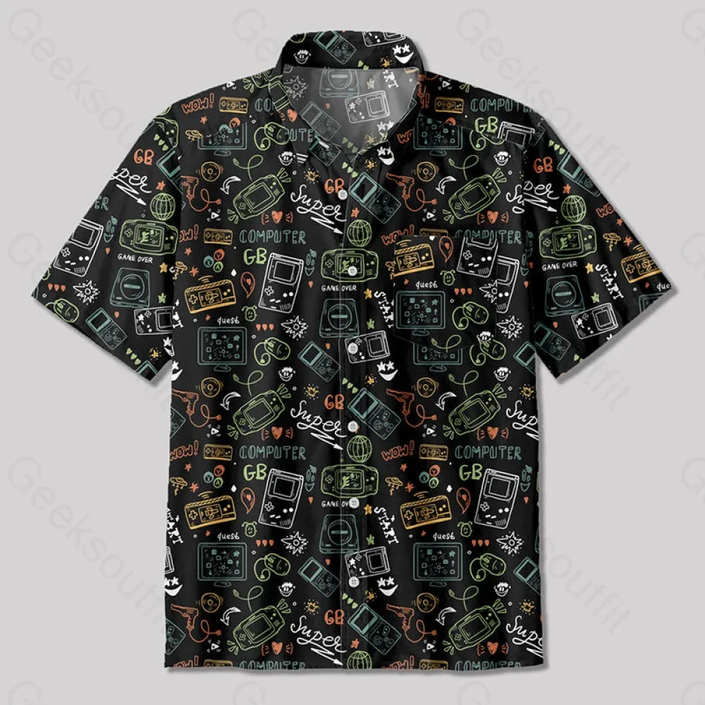 Game Boy Button Up Pocket Shirt - Image 2