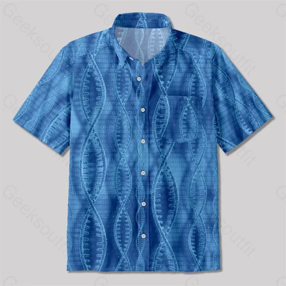 Genetics DNA Button Up Pocket Shirt