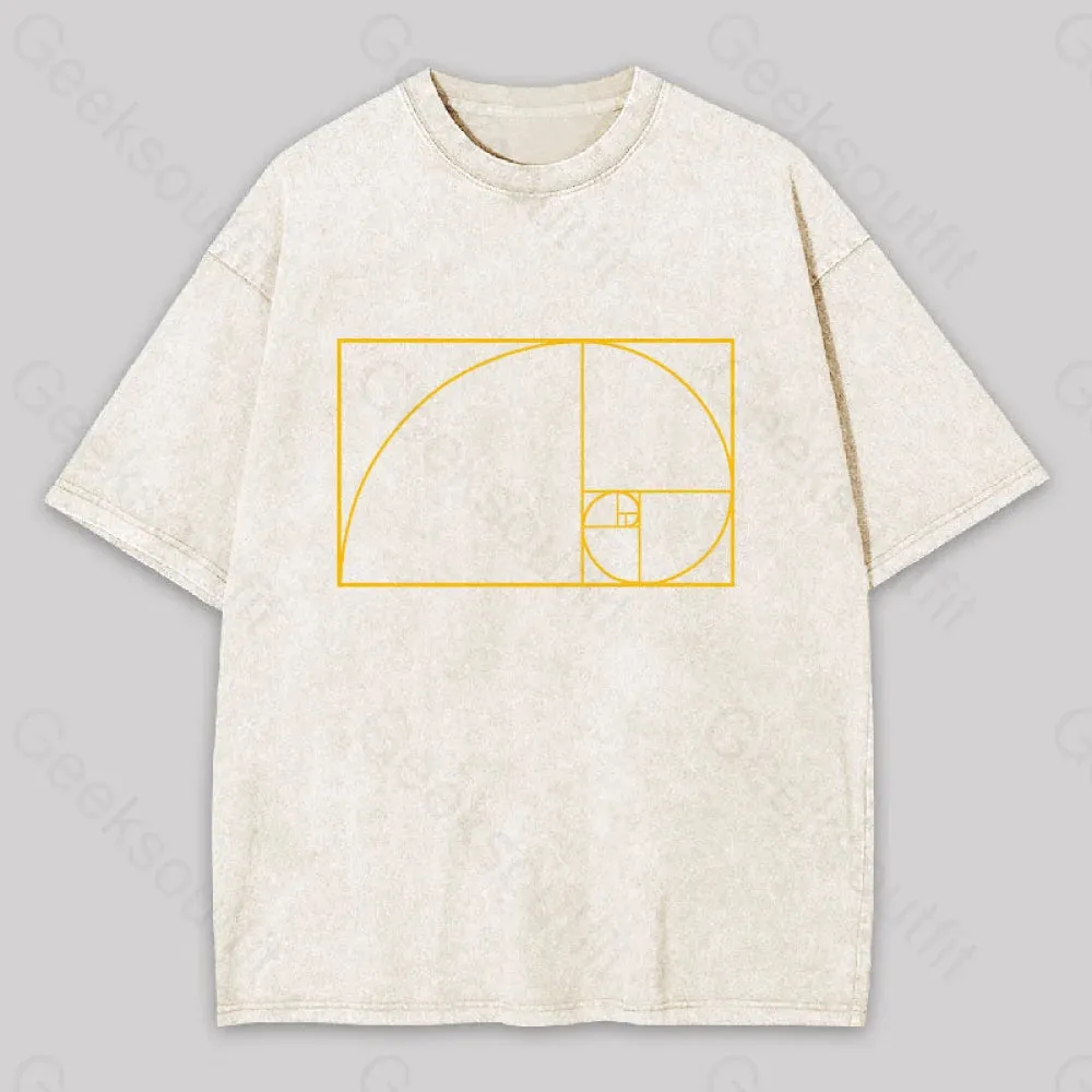 Golden Spiral Washed T-shirt - Image 9