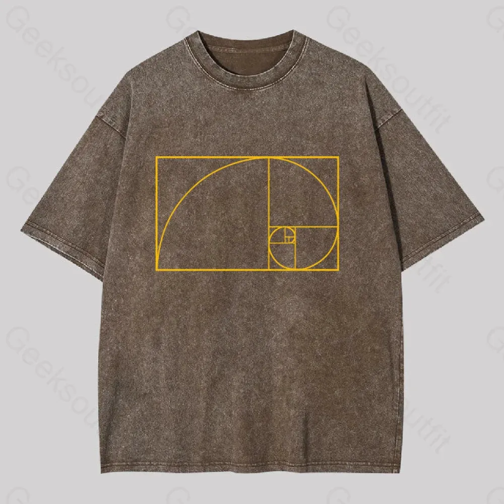 Golden Spiral Washed T-shirt - Image 5