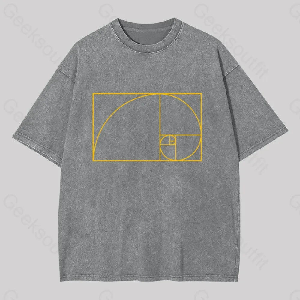 Golden Spiral Washed T-shirt - Image 8
