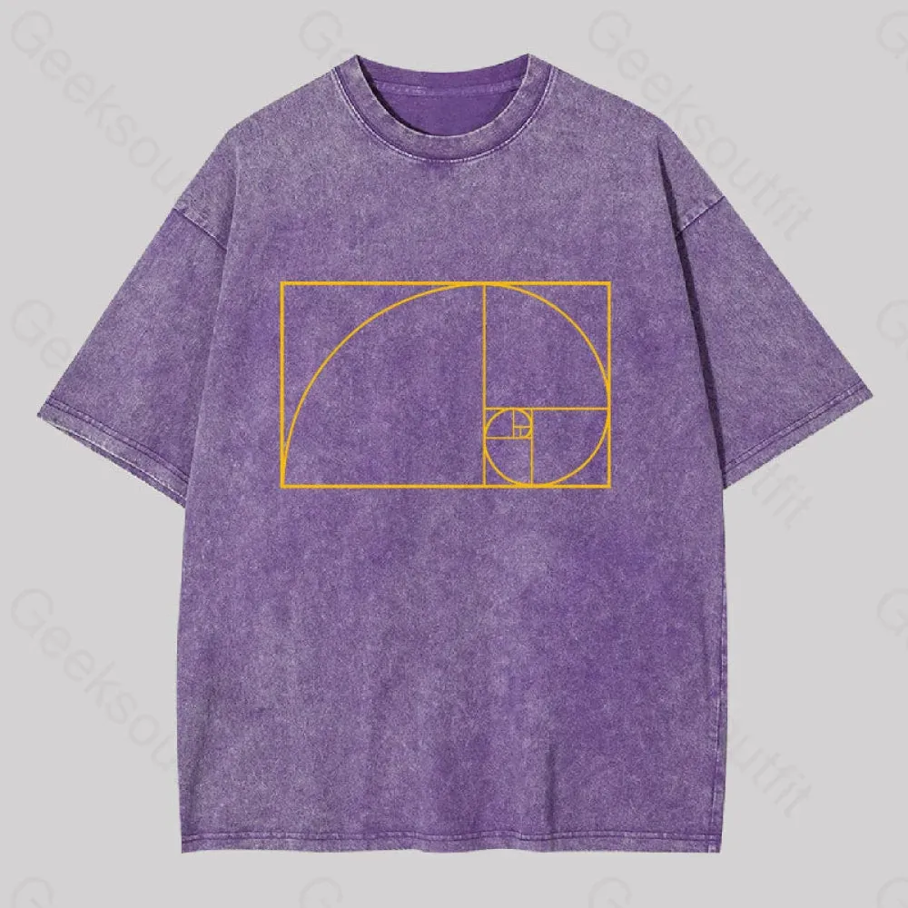 Golden Spiral Washed T-shirt - Image 6