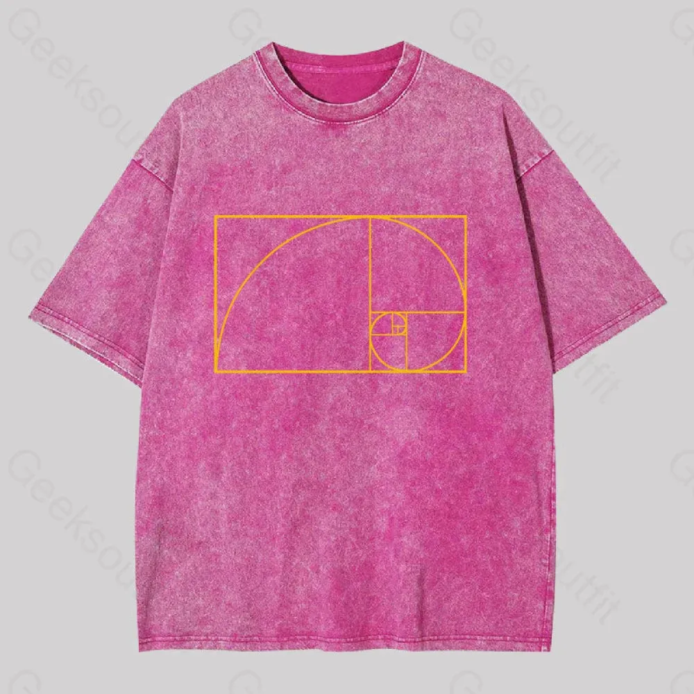 Golden Spiral Washed T-shirt - Image 7