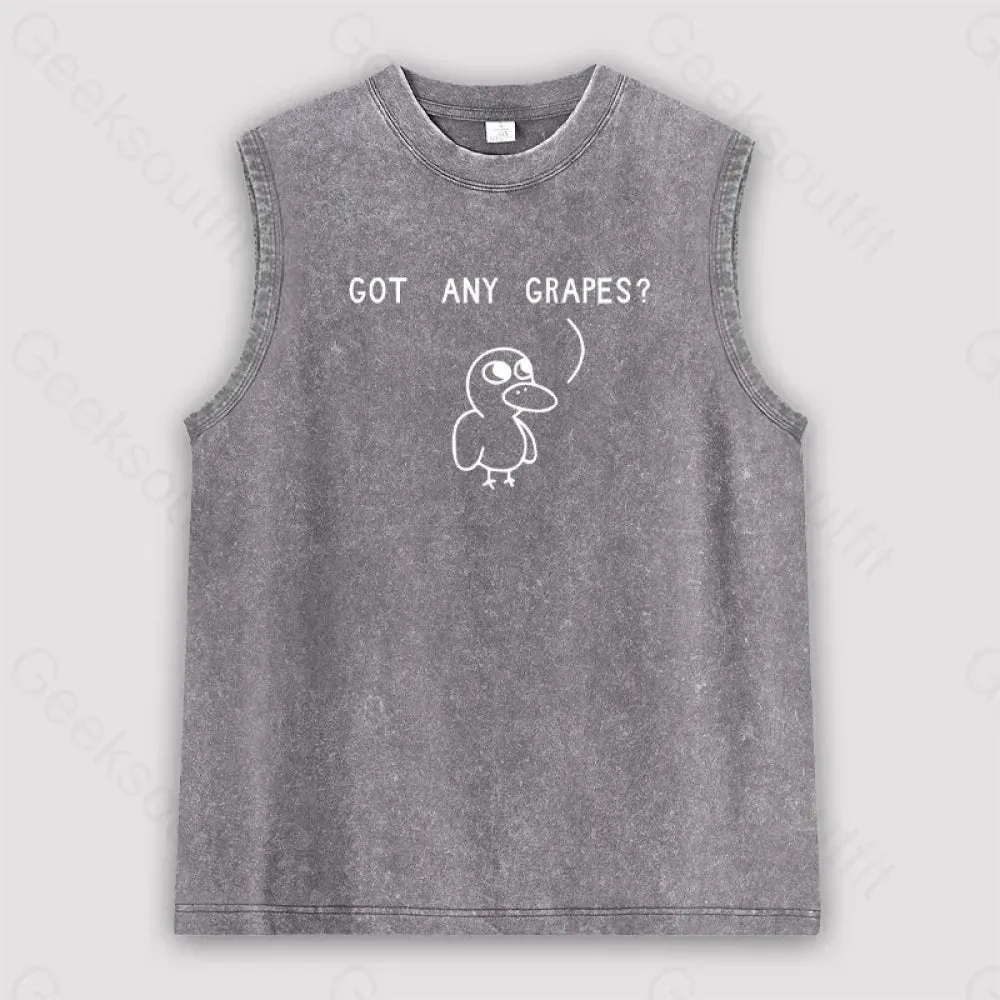 Got Any Grapes Unisex Washed Tank - Image 2