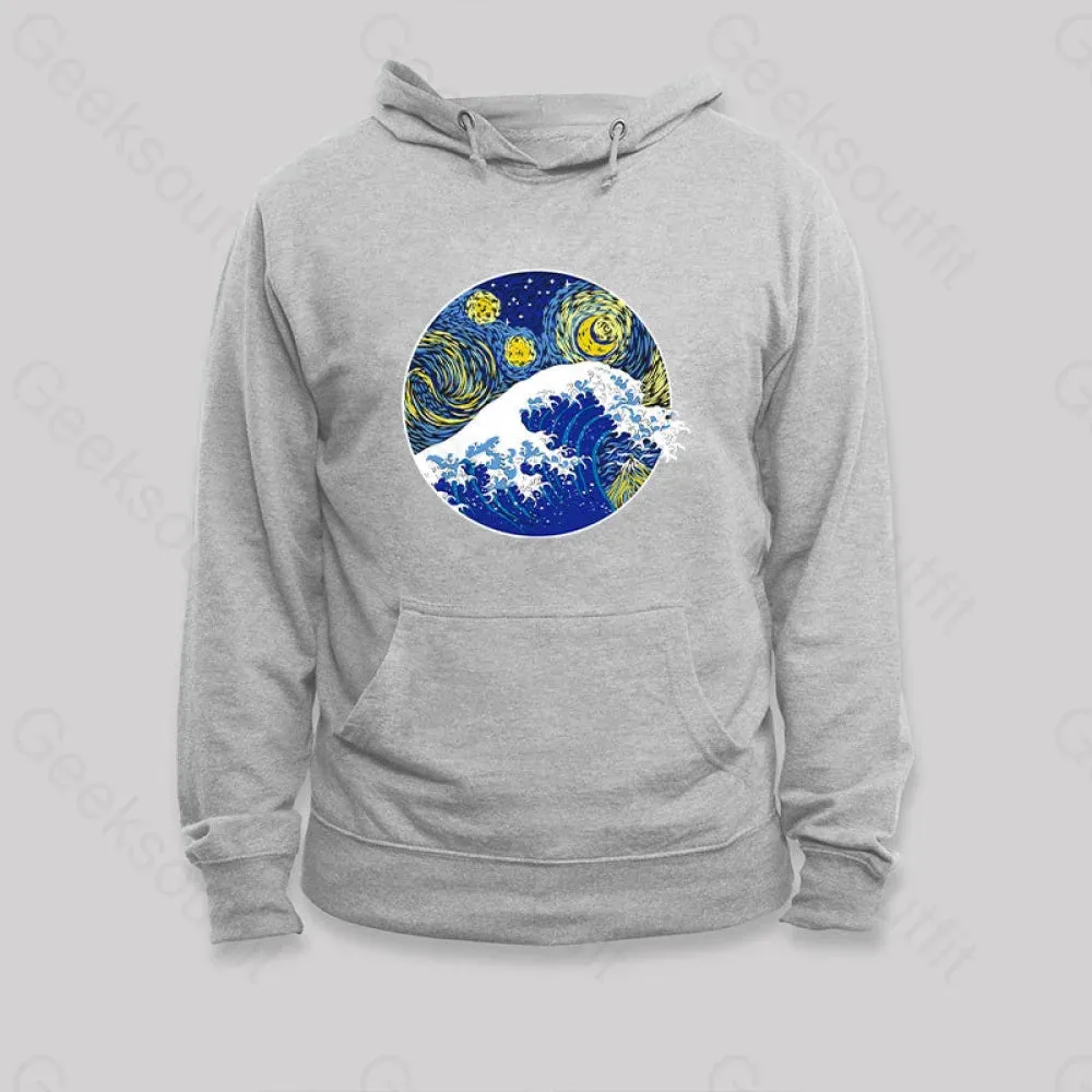Great Starry Wave Off Kanagawa Hoodie - Image 2