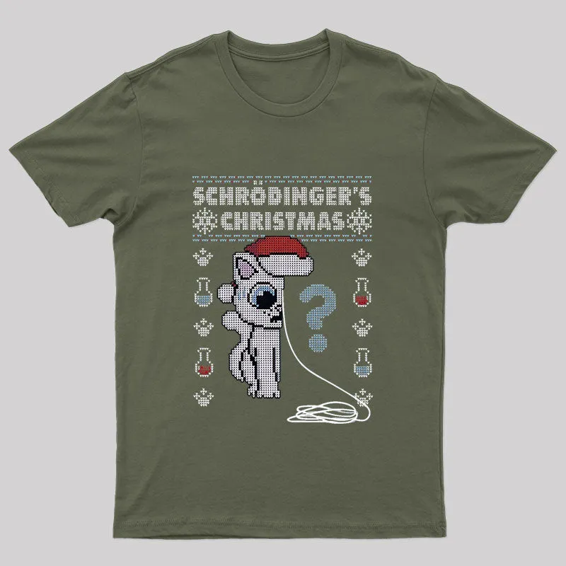 Schrödinger's Christmas! - Ugly Christmas Sweater T-Shirt - Image 3