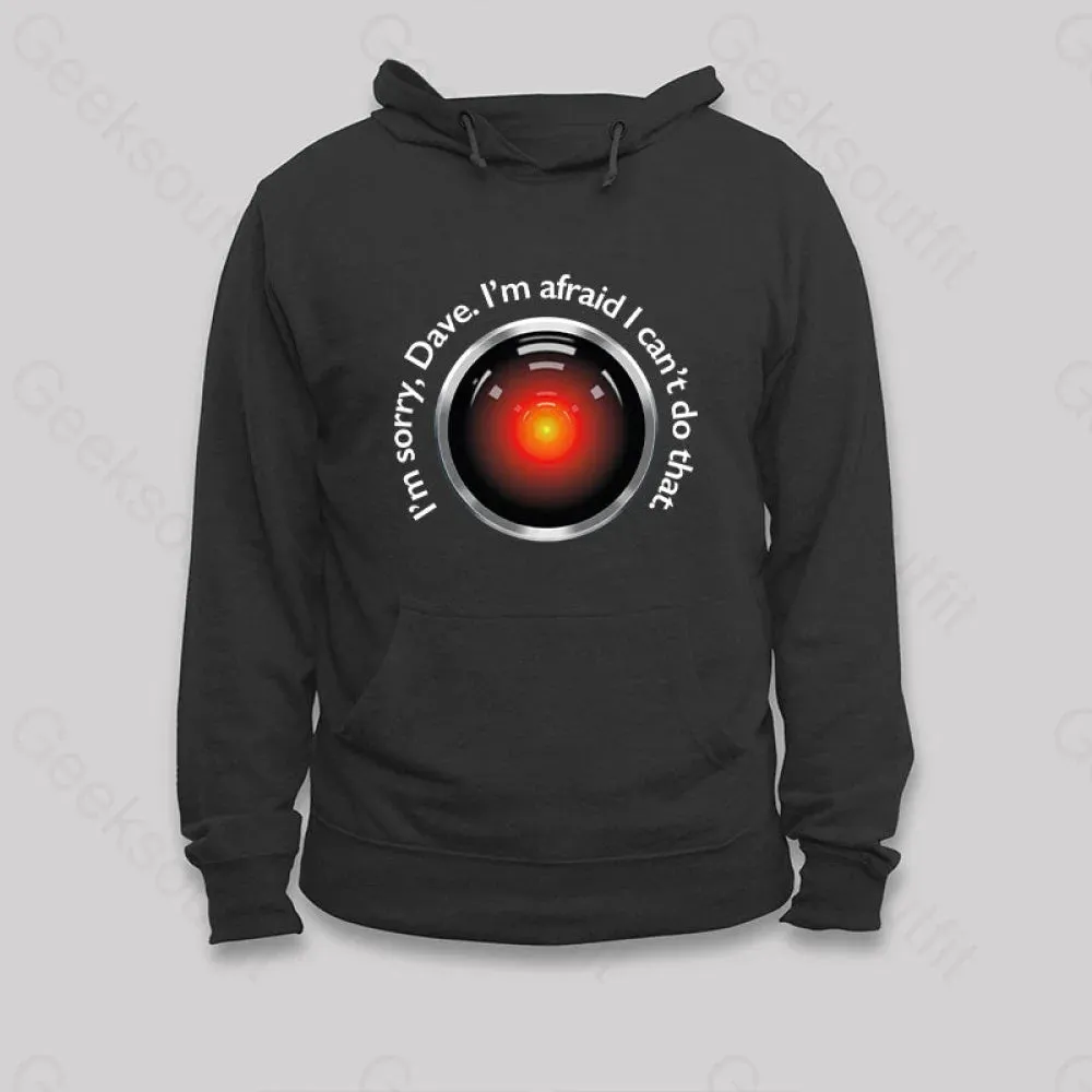 Alternative view of HAL Sorry, Dave Quote Hoodie