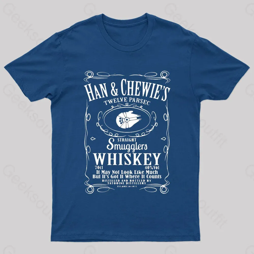 Alternative view of Han&Chewie's Twelve Parsec Whiskey Geek T-Shirt