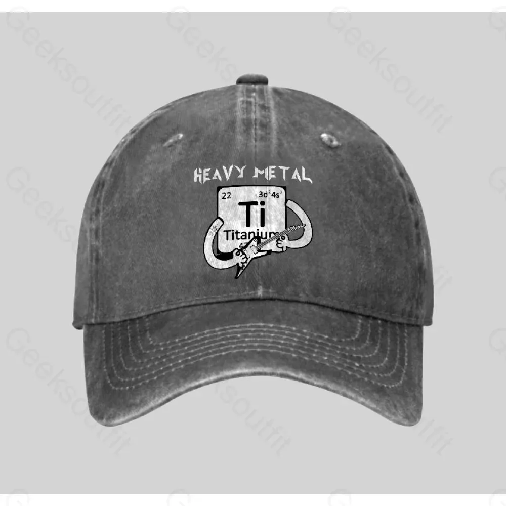 Heavy Metal Washed Vintage Baseball Cap