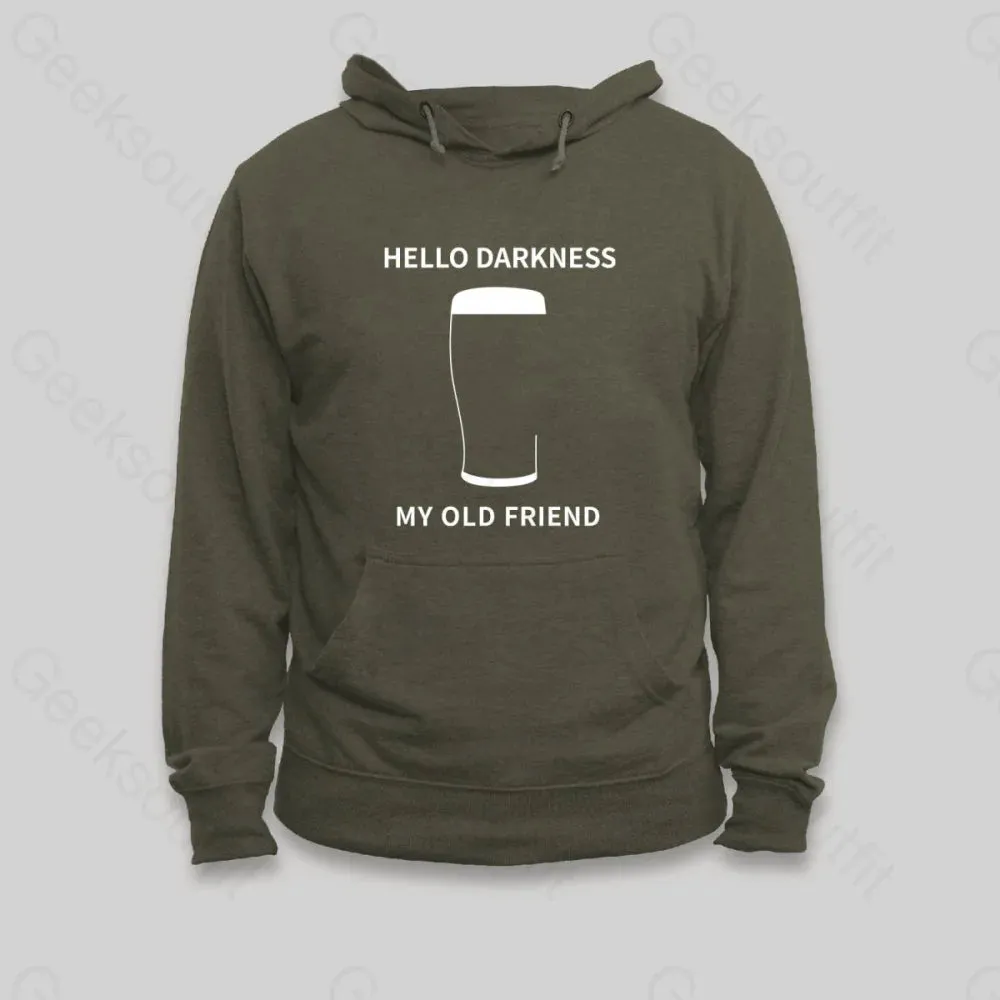Alternative view of Hello Darkness My Old Friend Hoodie