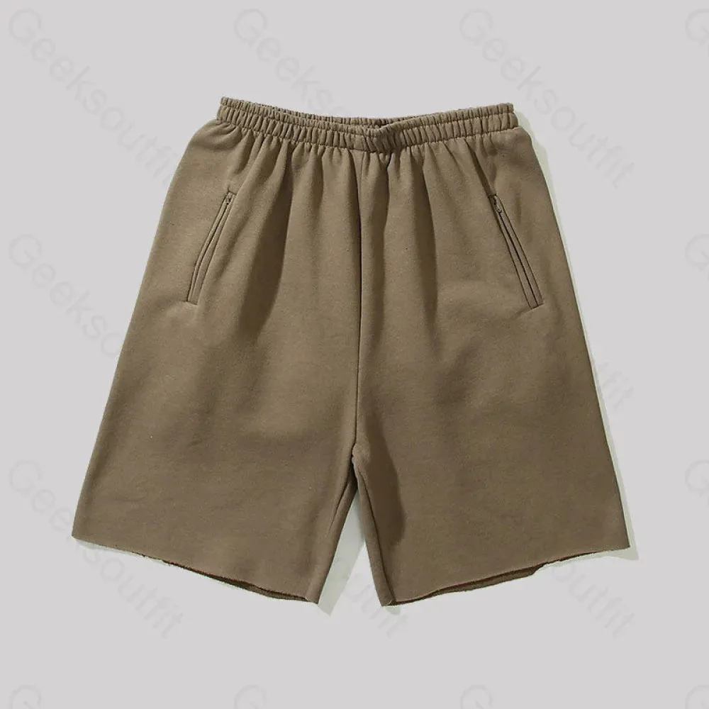 Highly Elastic Breathable Vintage Raw Edges Geek Shorts - Image 2