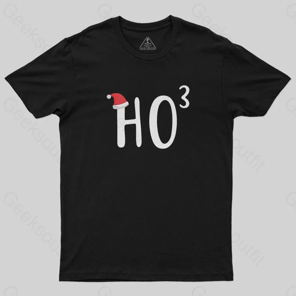HO to the third power Christmas T-Shirt - Image 2