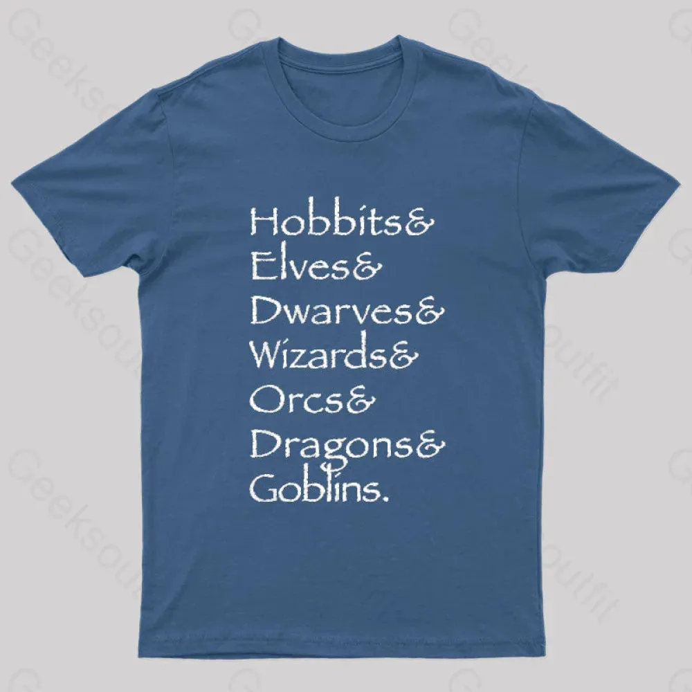 Alternative view of Hobbit Lineup Geek T-Shirt