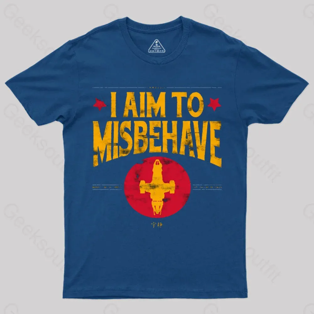 Alternative view of I Aim to Misbehave Firefly T-Shirt