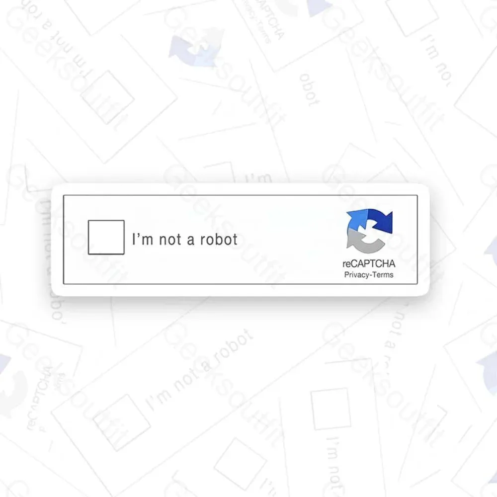I am not a robot Geek Sticker