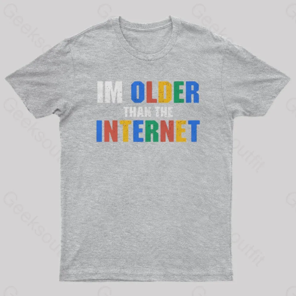 I Am Older Than The Internet Nerd T-Shirt - Image 4