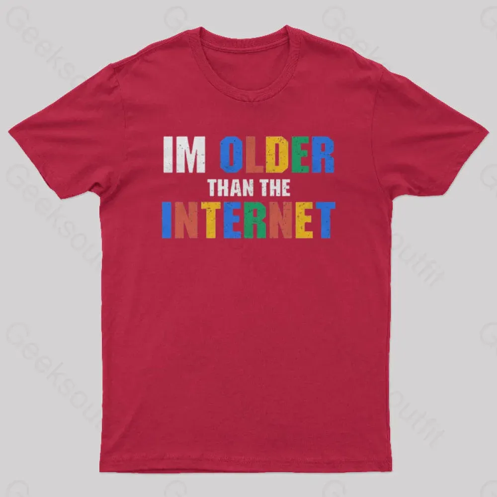 I Am Older Than The Internet Nerd T-Shirt - Image 8