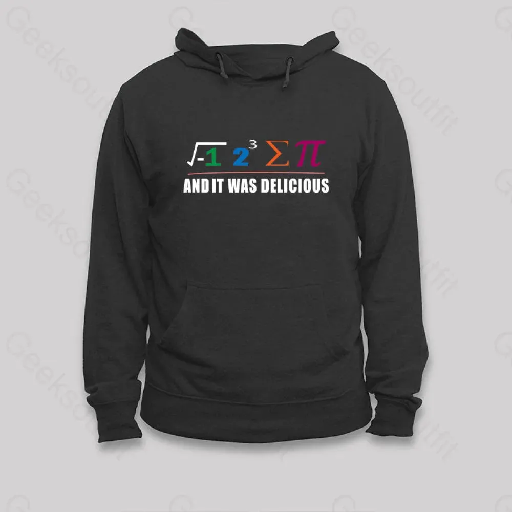 Alternative view of I Ate Some Pie And It Was Delicious I Ate Some Pi Math Classic Hoodie