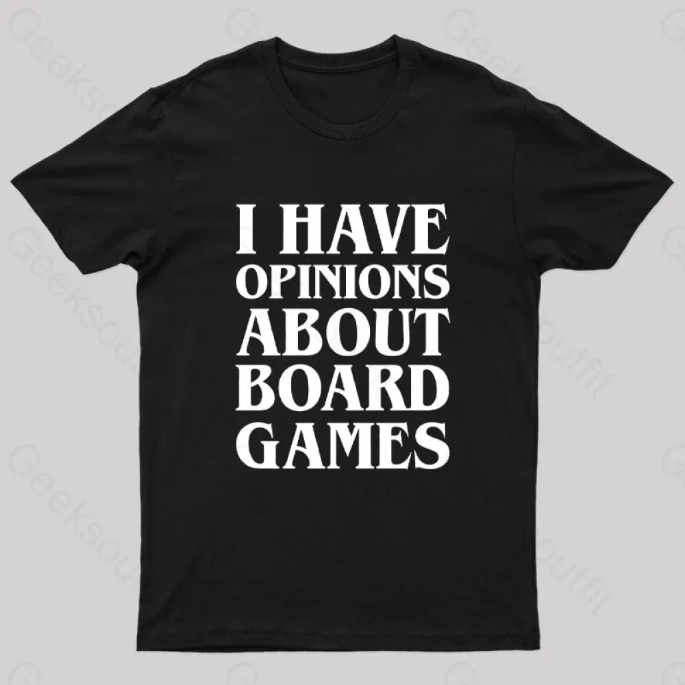 I Have Opinions About Board Games Geek T-Shirt - Image 3