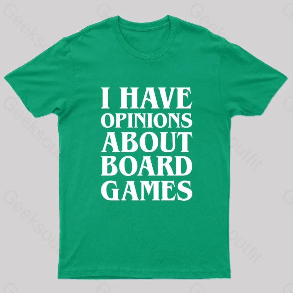 I Have Opinions About Board Games Geek T-Shirt - Image 2