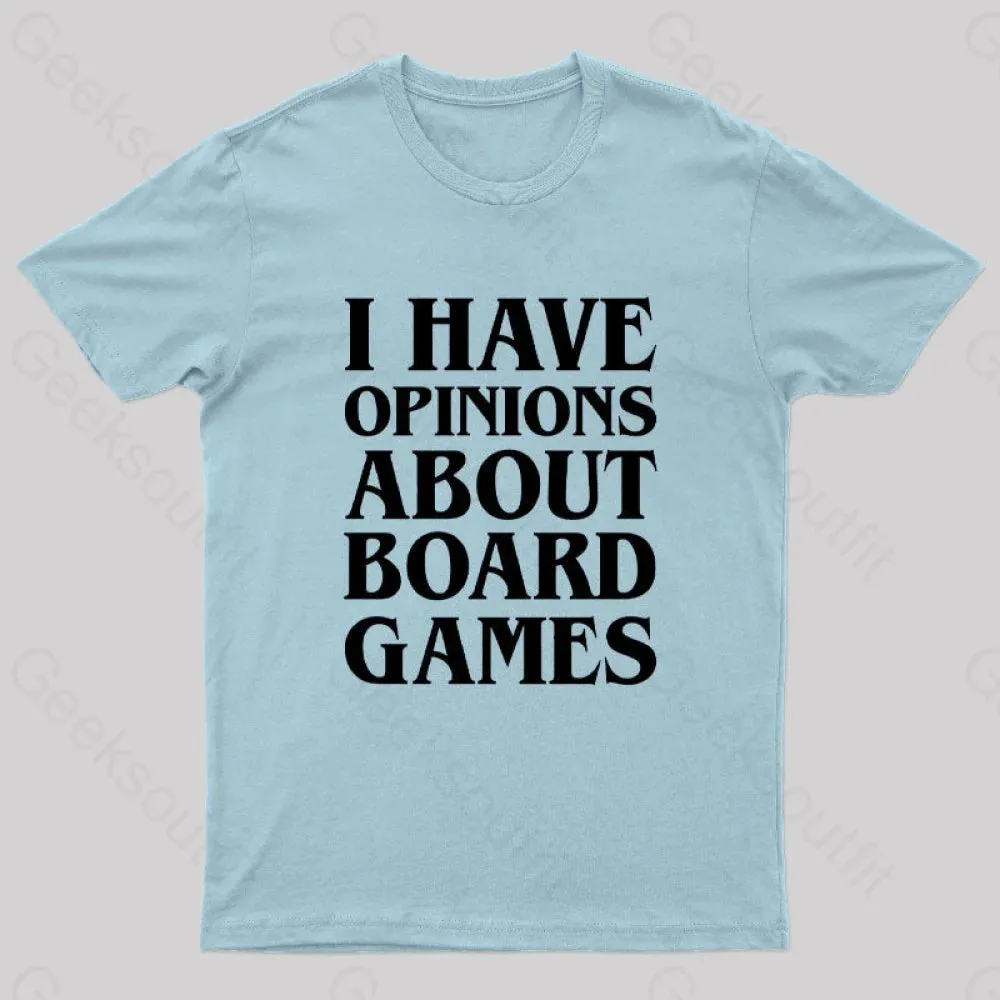 I Have Opinions About Board Games Geek T-Shirt - Image 9