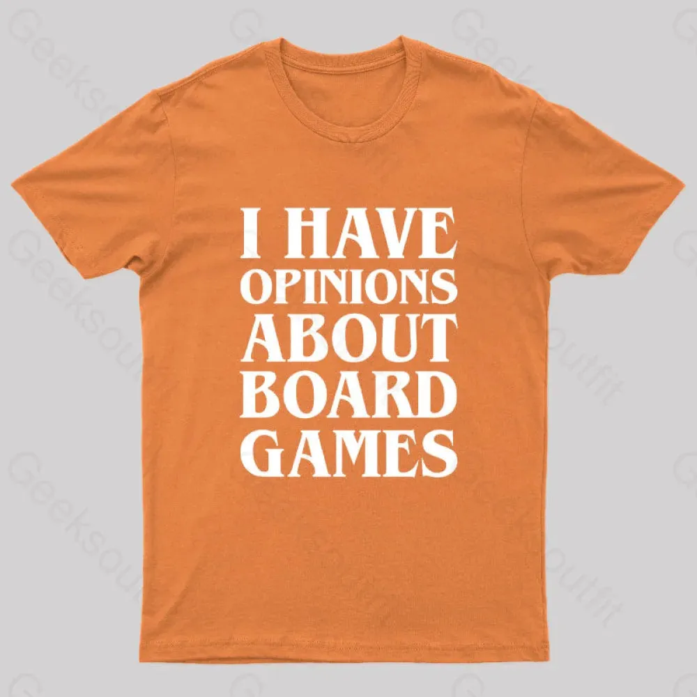 I Have Opinions About Board Games Geek T-Shirt - Image 7