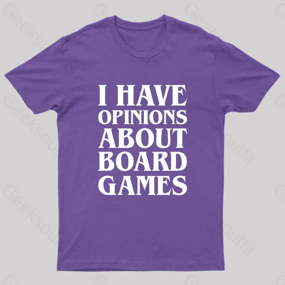 I Have Opinions About Board Games Geek T-Shirt - Image 6