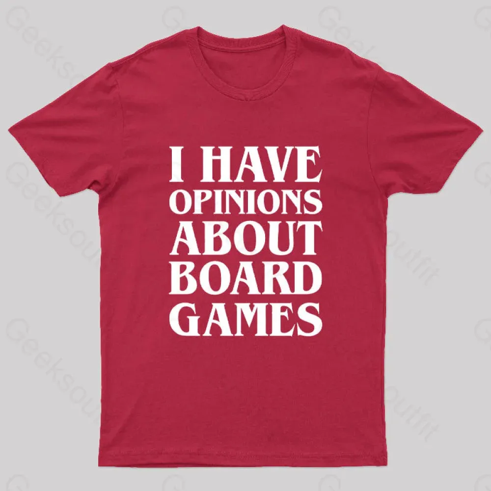 I Have Opinions About Board Games Geek T-Shirt - Image 5