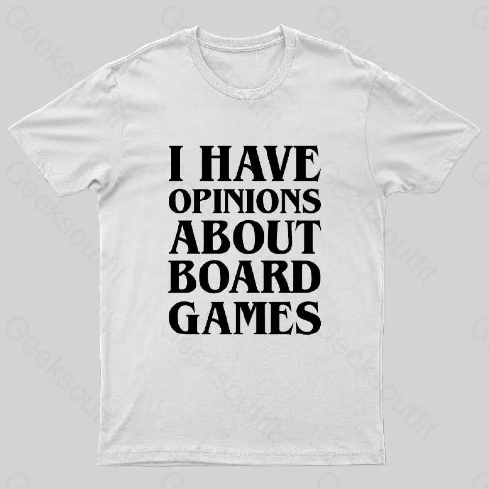 I Have Opinions About Board Games Geek T-Shirt - Image 11