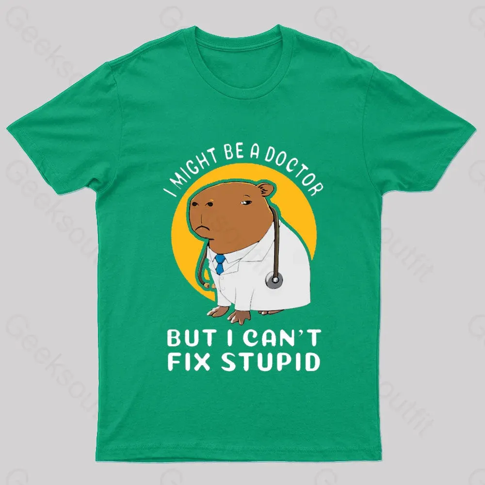 I Might Be A Doctor Geek T-Shirt - Image 4